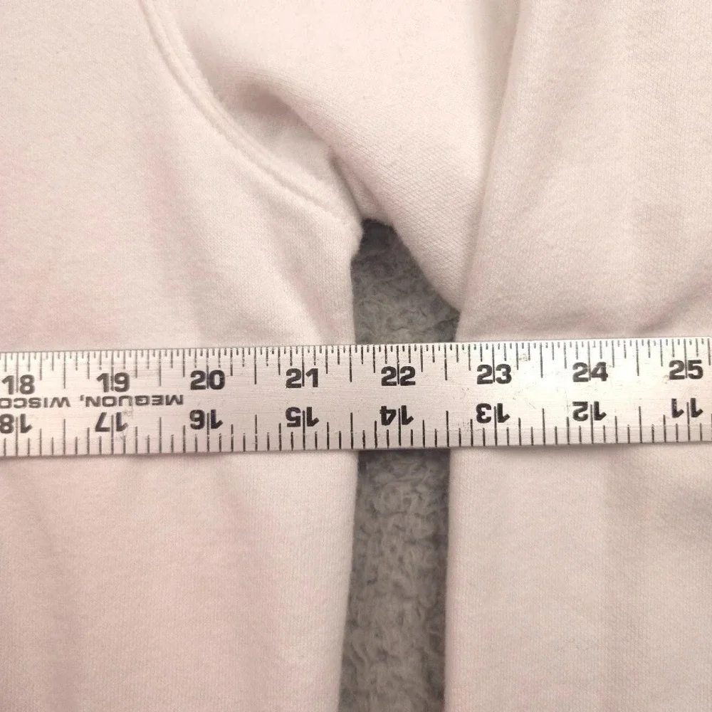 The North‎ Face Hoodie Mens M White Fleece Pullover Back Logo Graphic